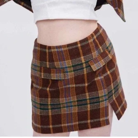 Cider Dresses & Skirts - Cider | Tartan Plaid mini skirt schoolgirl preppy Womens size 3XL 3X brown